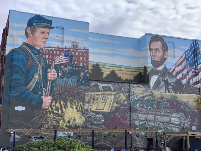 "Days of the Civil War" mural in St. Joseph, Missouri