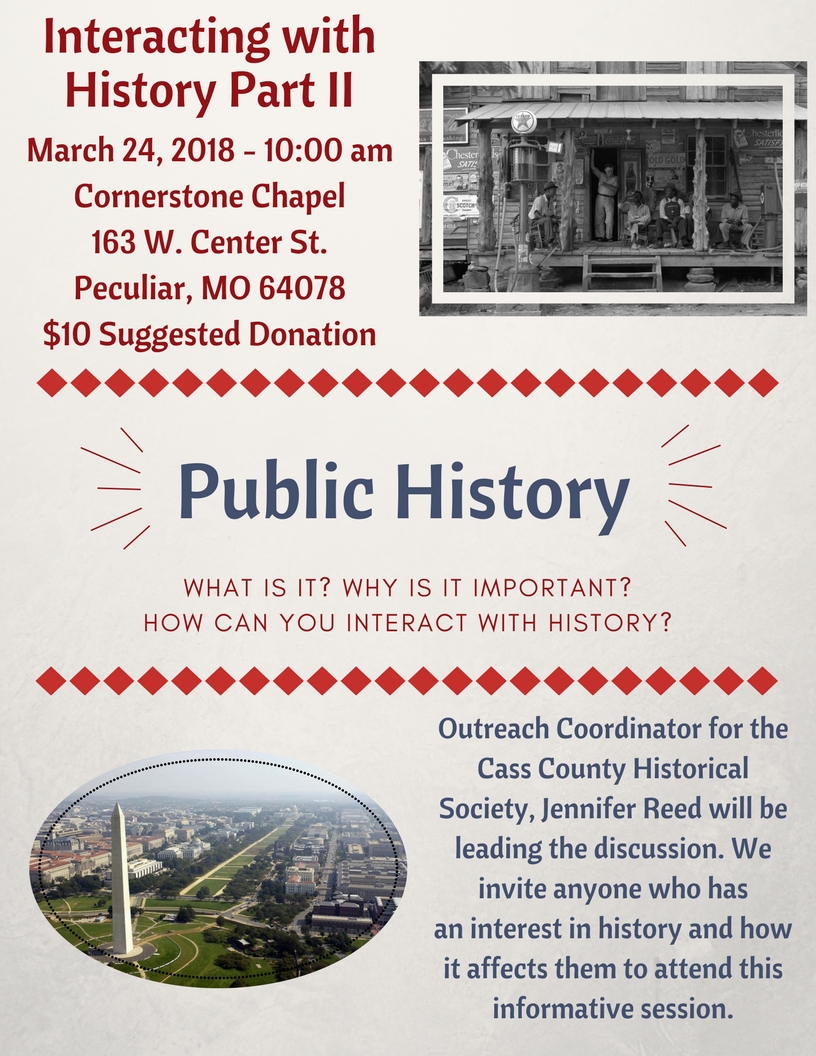 Public History--What is it?  Why is it important?  How can you interact with history?